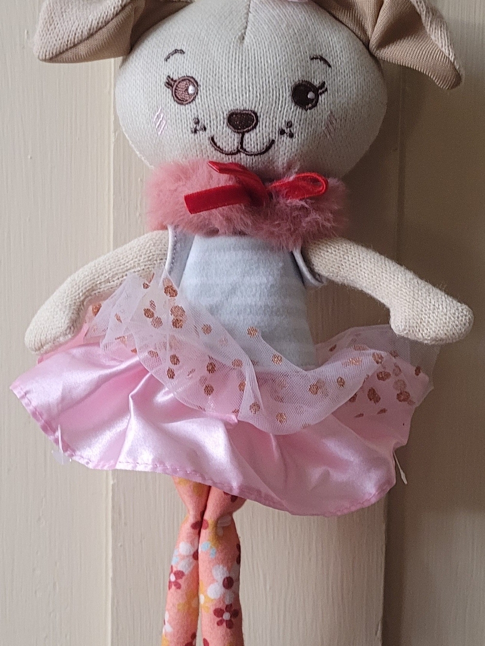 Hopscotch Lane Ballerina Rosy Plush 13" Knit Puppy Dog Doll Sunny Days